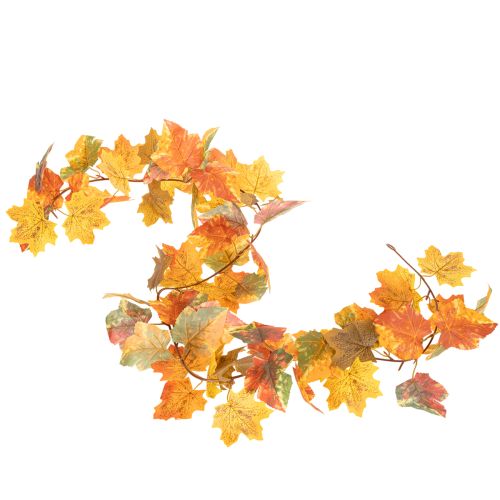 Ghirlanda artificiale di acero, decorazione autunnale, 165 cm | Floristik24.it