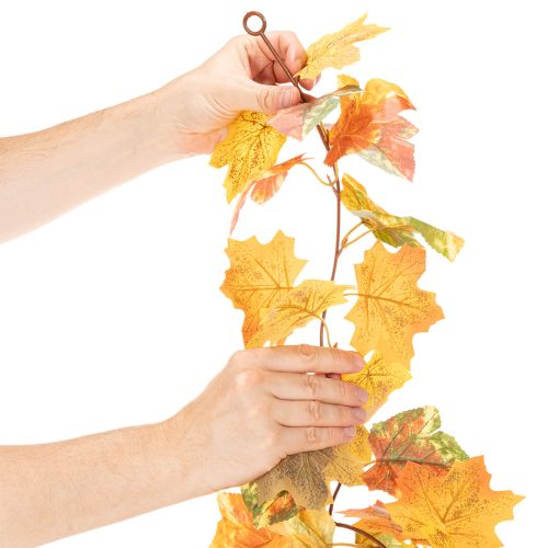 Ghirlanda artificiale di acero, decorazione autunnale, 165 cm | Floristik24.it