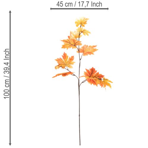 Prodotto Ramo d'acero artificiale come decorazione autunnale, 100 cm