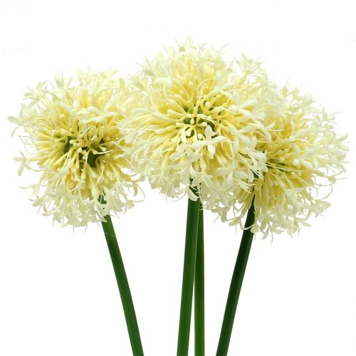 Allium ornamentale bianco artificiale 51cm 4 pezzi
