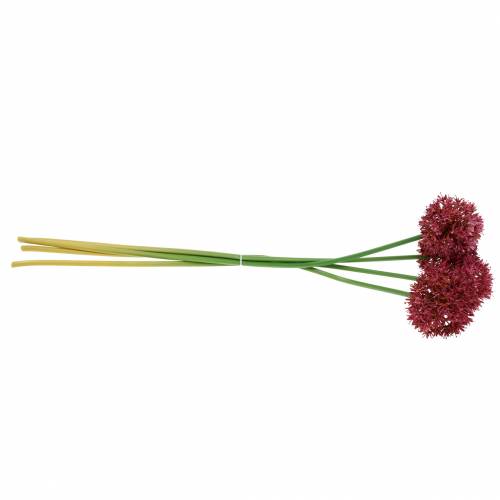 Floristik24 Allium ornamentale artificiale Malva Ø7cm A58cm 4pezzi