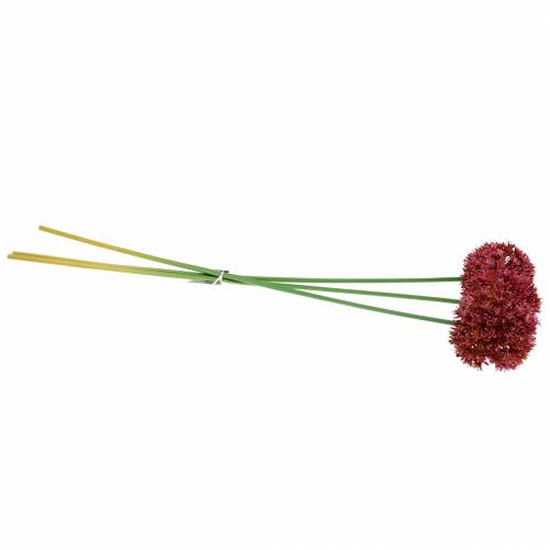 Floristik24 Allium ornamentale malva artificiale Ø9cm H70cm 3 pezzi