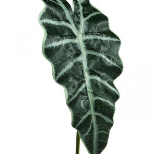 Prodotto Foglia di freccia artificiale pianta artificiale alocasia deco verde 74 cm