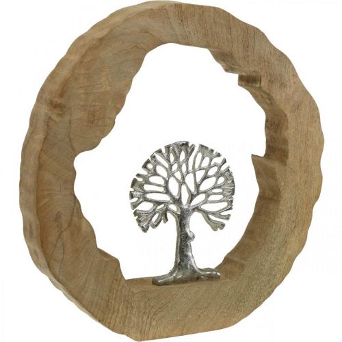 Prodotto Albero decorativo da tavola in legno per posizionare legno di mango naturale, metallo 32×5×34 cm