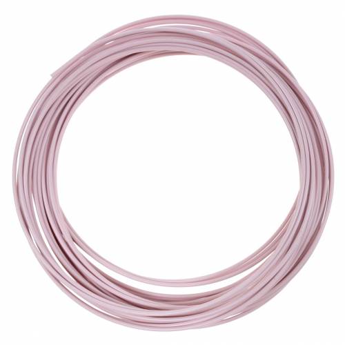 Filo di alluminio Ø2mm rosa pastello 100g 12m