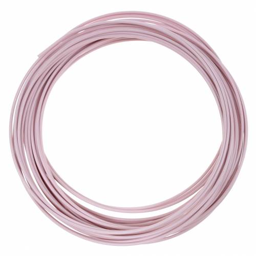 Floristik24 Filo di alluminio Ø2mm rosa pastello 100g 12m