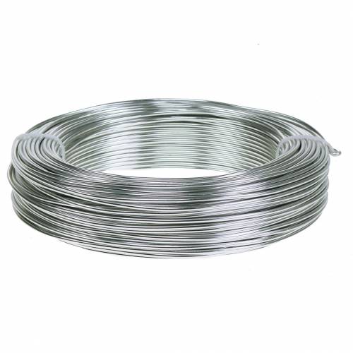 Floristik24 Filo di alluminio 2mm argento 60m 500g