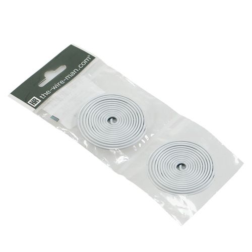 Floristik24 Vite per filo di alluminio vite in metallo bianco 2mm 120cm 2 pezzi