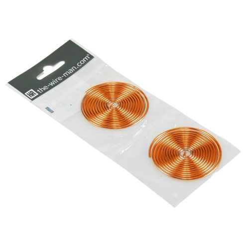 Floristik24 Vite senza fine in alluminio Vite senza fine in metallo Arancione 2mm 120cm 2 pezzi