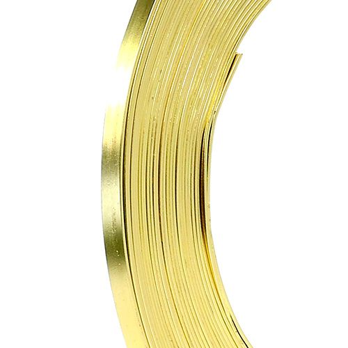 Floristik24 Filo piatto alluminio oro 5mm 10m