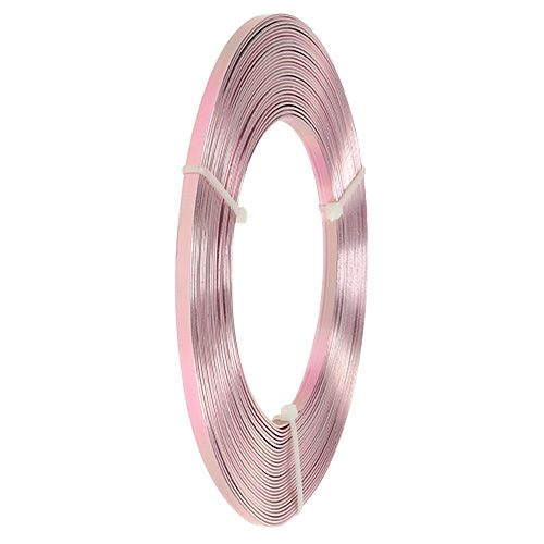 Prodotto Filo piatto in alluminio rosa 5mm 10m