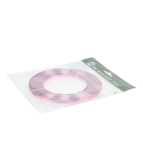 Prodotto Filo piatto in alluminio rosa 5mm 10m