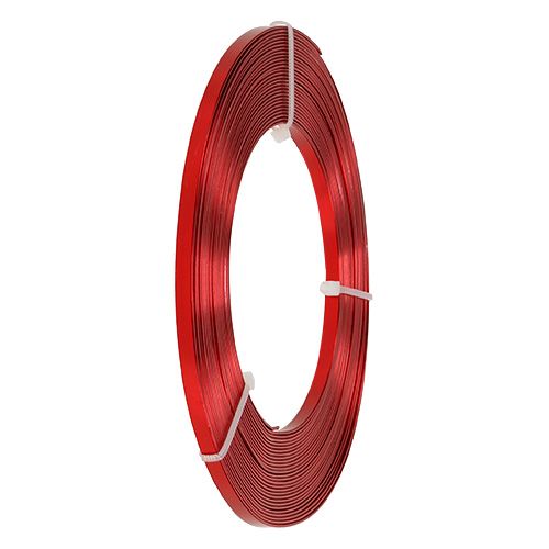 Prodotto Filo piatto in alluminio rosso 5mm 10m