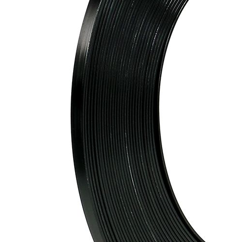 Filo piatto in alluminio nero 5mm 10m