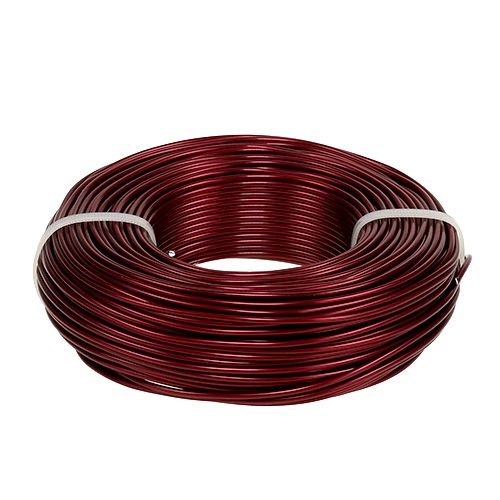 Floristik24 Filo di alluminio Ø2mm 500g 60m Bordeaux