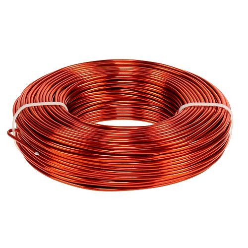 Floristik24 Filo di alluminio Ø2mm 500g 60m arancione