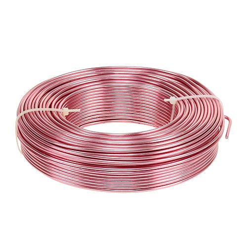 Floristik24 Filo di Alluminio Ø2mm 500g 60m Rosa