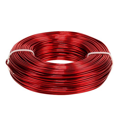 Floristik24 Filo di alluminio Ø2mm 500g 60m rosso