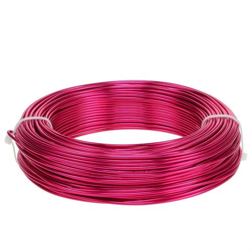 Floristik24 Filo Alluminio Ø2mm Rosa 60m 500g