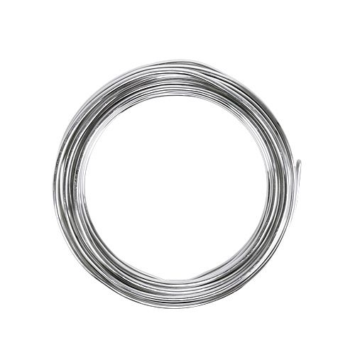 Floristik24 Filo di alluminio 2mm argento 3m