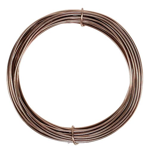 Filo di alluminio marrone chiaro Ø2mm 12m