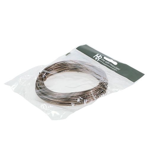 Prodotto Filo di alluminio marrone chiaro Ø2mm 12m