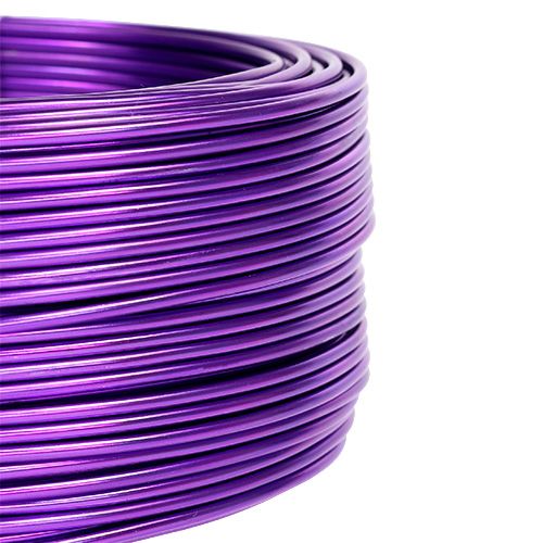 Floristik24 Filo di alluminio Viola Ø2mm 500g (60m)