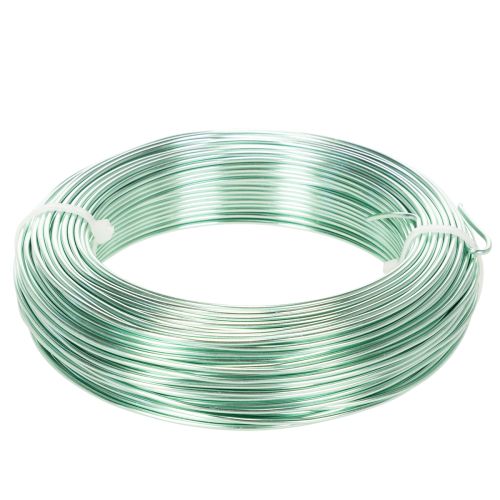 Filo di alluminio decorativo da 2 mm, filo per lavori artigianali, 60 m, 500 g