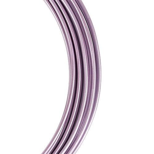 Floristik24 Filo di alluminio viola pastello Ø2mm 12m