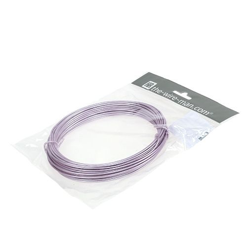 Floristik24 Filo di alluminio viola pastello Ø2mm 12m