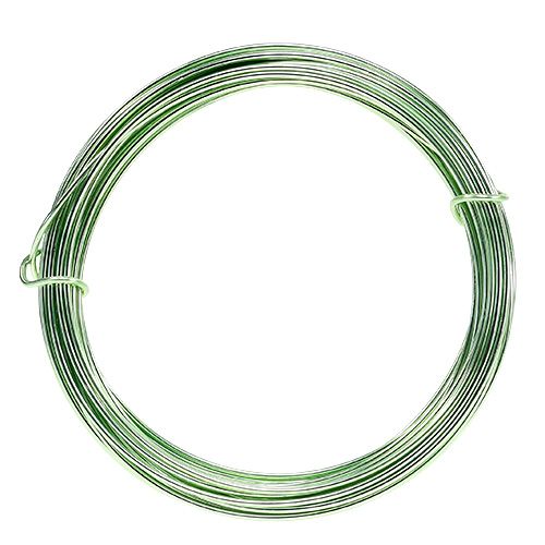 Floristik24 Filo di alluminio 2mm 100g verde menta