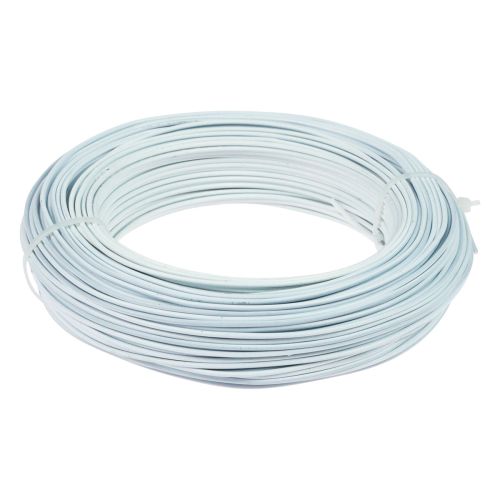 Floristik24 Filo di alluminio filo di alluminio 2 mm filo per gioielli bianco 60 m 500 g