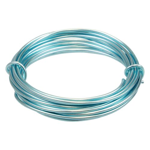 Prodotto Filo di alluminio 2mm Filo di alluminio filo per gioielli azzurro 3m