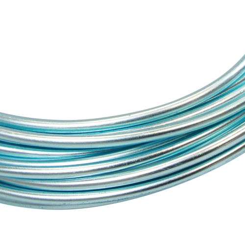 Prodotto Filo di alluminio 2mm Filo di alluminio filo per gioielli azzurro 3m