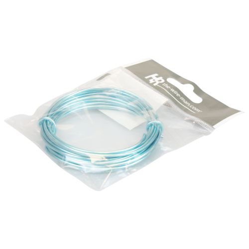 Prodotto Filo di alluminio 2mm Filo di alluminio filo per gioielli azzurro 3m