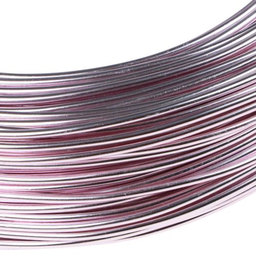 Prodotto Filo di alluminio Ø2mm filo decorativo rosa rotondo 480g