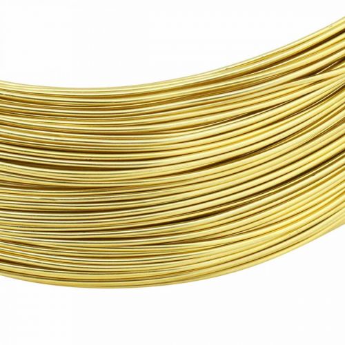 Prodotto Filo di alluminio Ø1mm filo decorativo oro tondo 120g