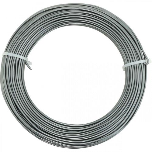 Prodotto Filo di alluminio Ø2mm filo decorativo antracite tondo 480g
