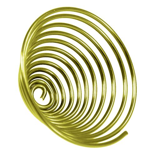 Floristik24 Lumaca alluminio lumaca metallo oro 2mm 120cm 2pz