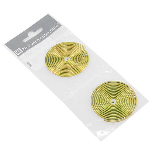 Floristik24 Lumaca alluminio lumaca metallo oro 2mm 120cm 2pz