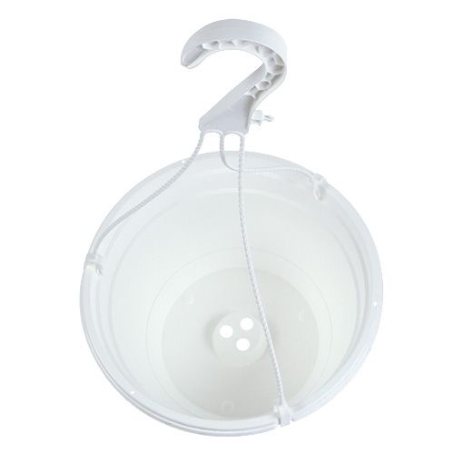 Prodotto Cesto sospeso per fiori 25 cm bianco