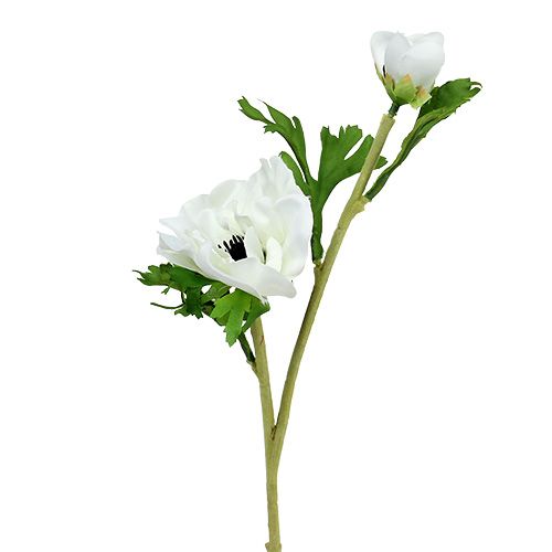 Floristik24 Anemone artificiale bianco 6pz