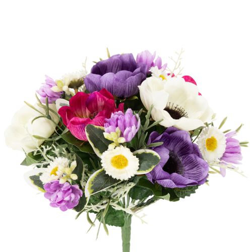 Bouquet di fiori artificiali di anemoni, decorazione primaverile, versatile e dal design moderno, 26 cm