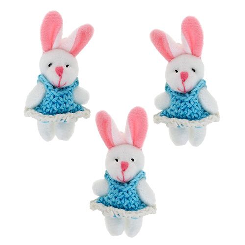 Floristik24 Pendente Bunny 5,5 cm Blu 9 pezzi