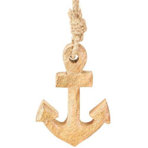 Floristik24 Decorazione ad ancora Appendiabiti in legno naturale 7cmx10cm 6 pezzi