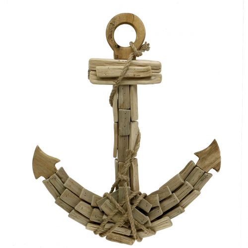 Ancora decorativa in legno H52cm