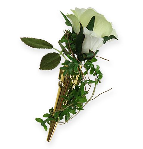 Floristik24 Spilla nuziale con calamita, oro lucido 7cm