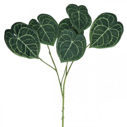 Prodotto Foglie di Anthurium Artificiale Pianta Finta Verde 96cm