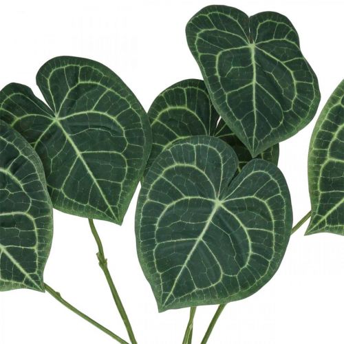 Prodotto Foglie di Anthurium Artificiale Pianta Finta Verde 96cm