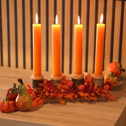 Set di frutta artificiale: mela, pera, oggetto decorativo autunnale, 12 cm, 3 pezzi | Floristik24.it